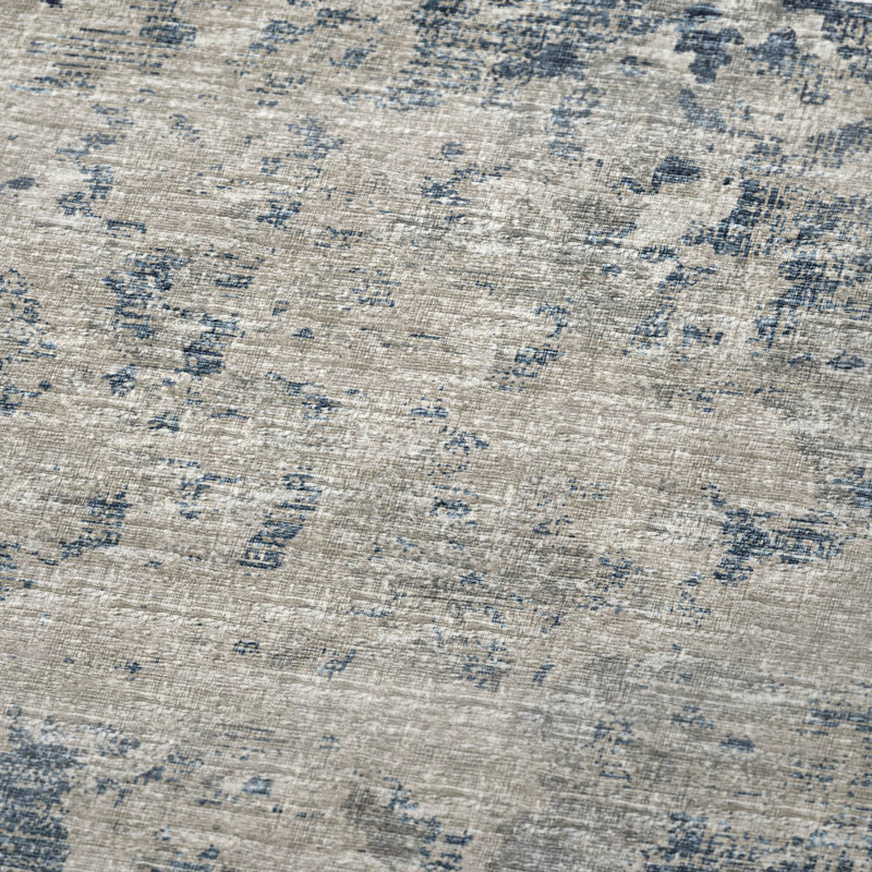 Jeté en sherpa Addison, Bleu / abstrait 1