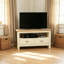 Console d'angle avec tiroirs et rangement ouvert pour les petits espaces