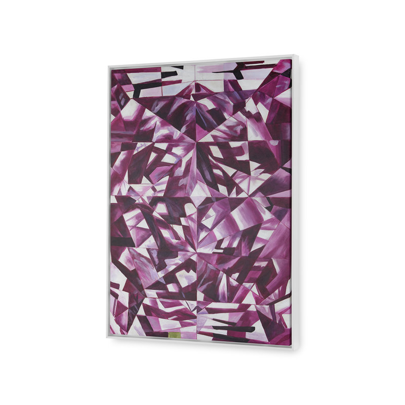 Asha Framed Canvas, Purple