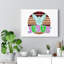 Jesus Dove Cross - Wrapped Canvas Print-562410734