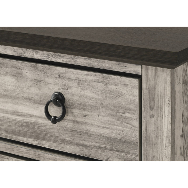 Commode rustique gris, commode en métal