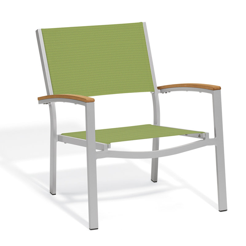 Travira Outdoor Lounge Chair, Natural, Titanium