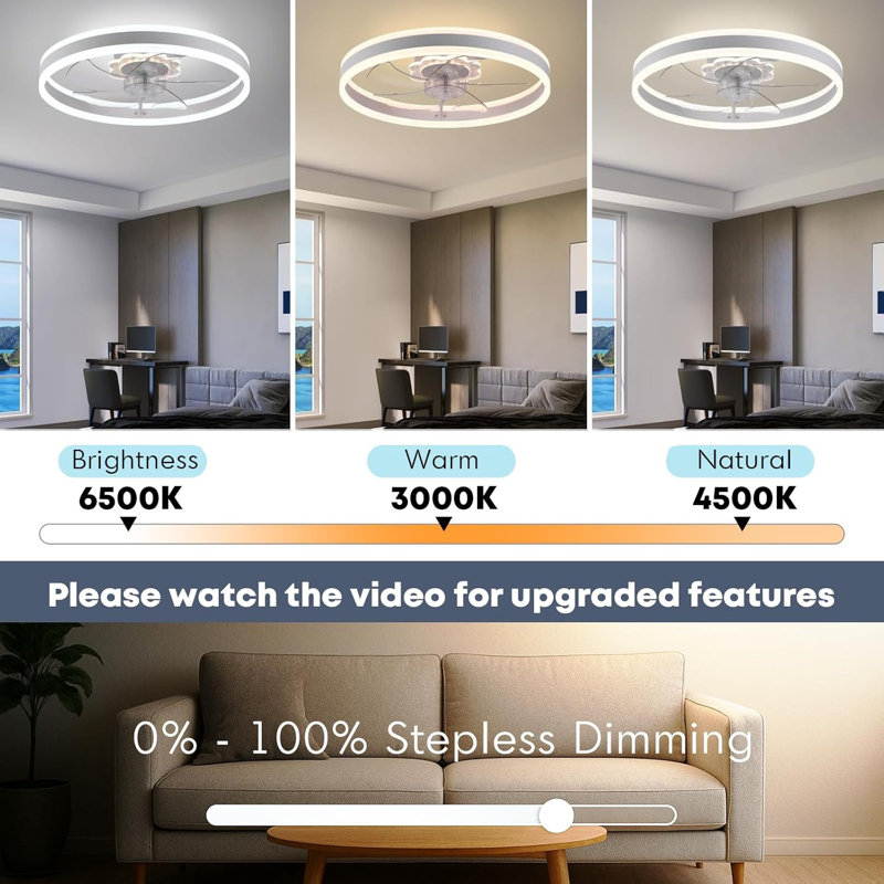 Flat-Mounted Ceiling Fan