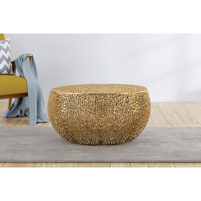Table basse ronde en aluminium dans le même Asg150108429 (NJ Stock)