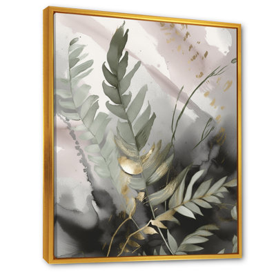 «Green Fern Whispers I», art mural fougères