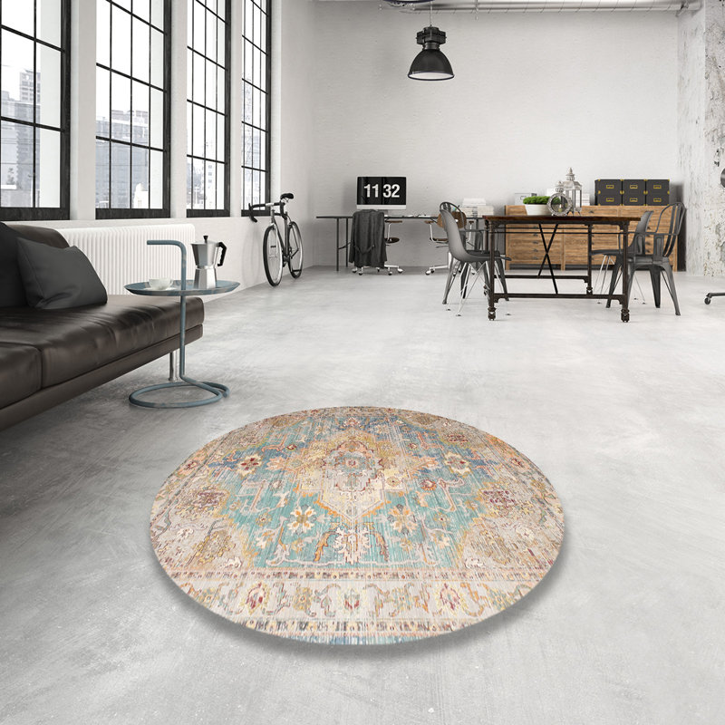 Catherine Oriental Indoor Rug, Round 7'