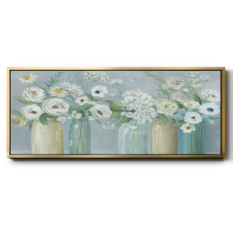 Blooming Meadow Beauties - Toile encadrée, H 12 po x l 30 po