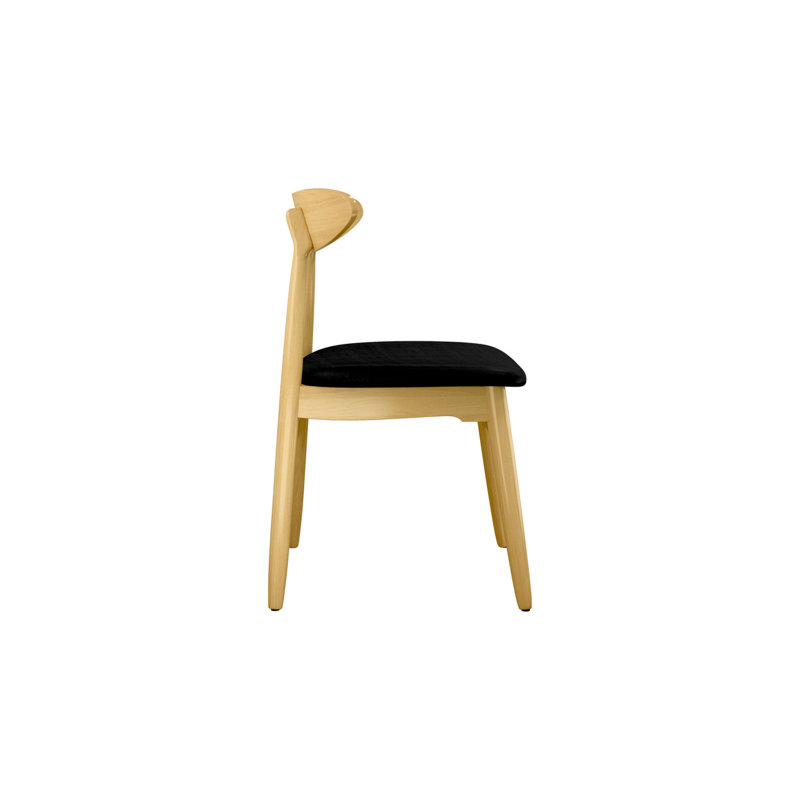  Chaise de salle à manger en tissu