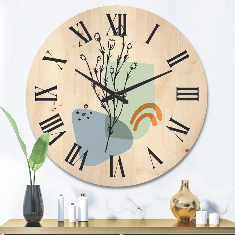 Horloge murale abstraite, Grand