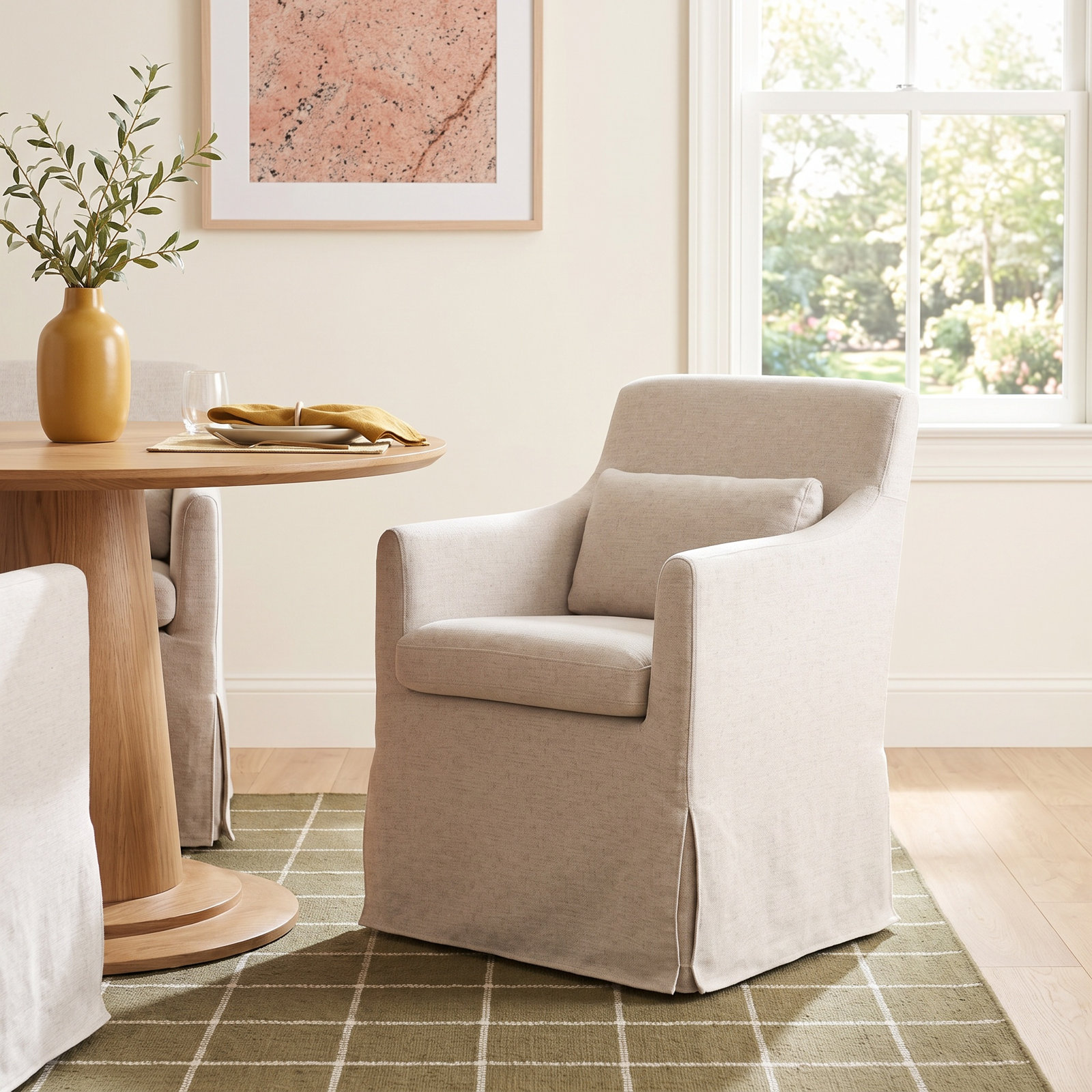 Glinda Dining Chair, Beige