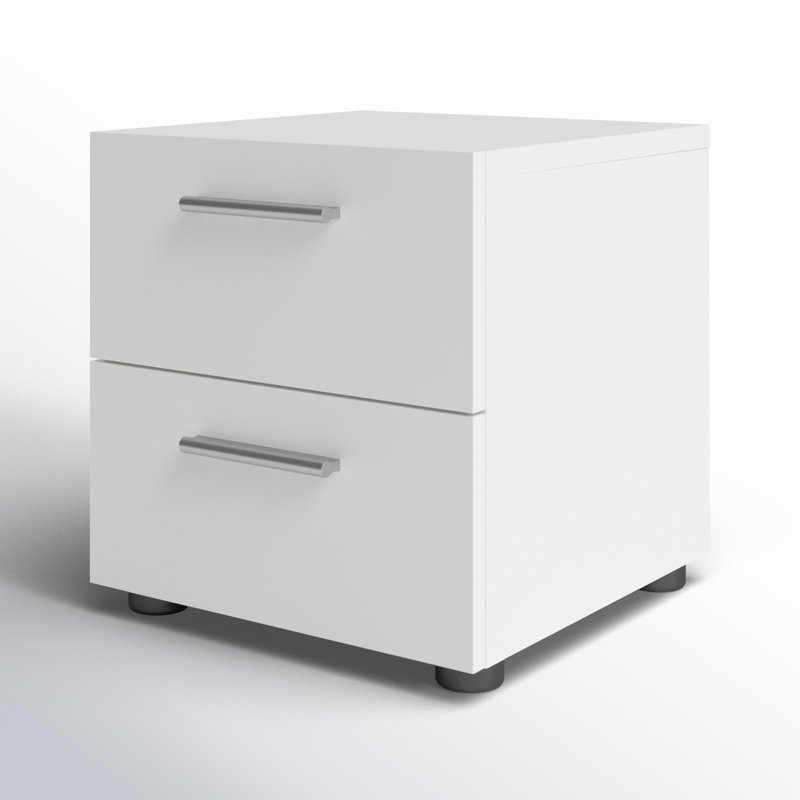 Gianna 15.75"W 2-Drawer Nightstand, White