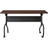 Rectangle Flip Top 23.63'' L Training Table with Casters and Modesty Panel and Cable Management-73574290-20685669-20685666