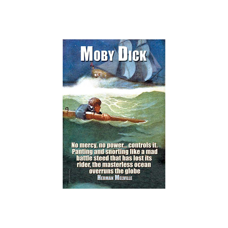 « moby dick » par herman melville-impression de publicités, H 66 po x l 44 po