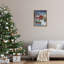 Holiday Wagon & Barn, art de la giclée encadrée par Ruane Manning-1420602183-1420602182