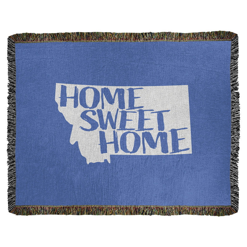 Jeté en coton montana doux, 50 po x 60 po, Bleu