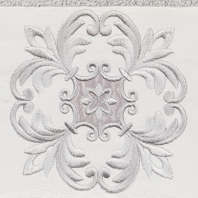 ALYSSA Turkish Cotton Hand Towel, Light Gray