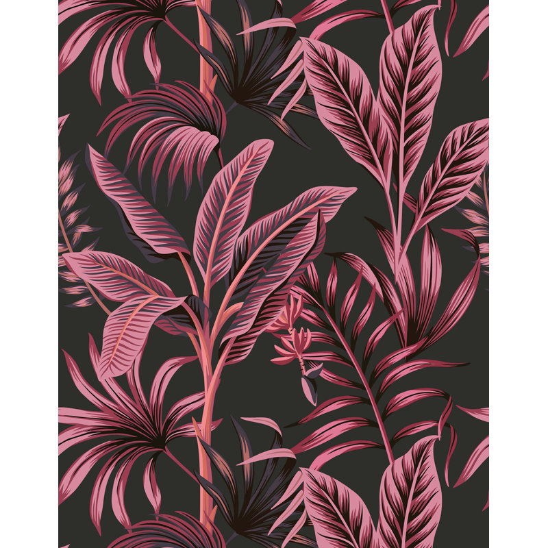 Bold Tropical Wallpaper, Pink