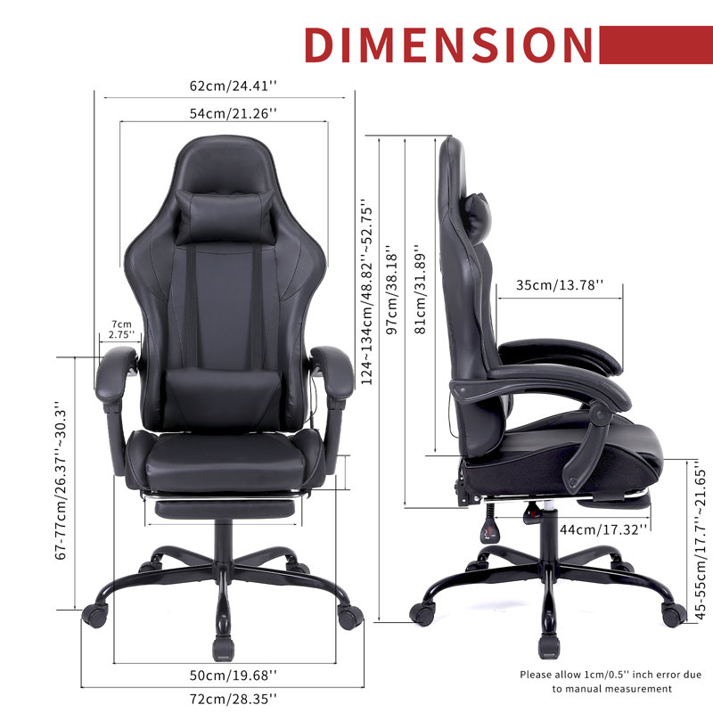 Fauteuil inclinable, ergonomique et inclinable en similicuir Inbox Zero Knoble