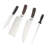 3pcs Kitchen Knife Set, Chef Cutter With Sharpener