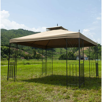 Abri de jardin pour patio en métal x P 10 pi à auvent pliant