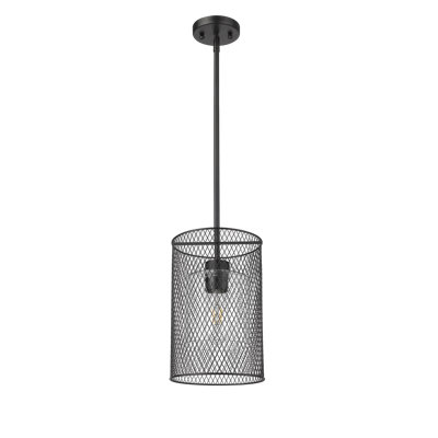 Luminaire suspendu cylindrique à 1 lumière