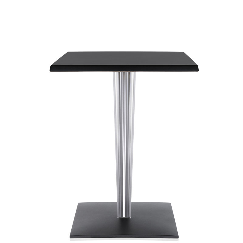 Table basse TopTop, Mélamine noire, H 28,38 po x L 28 po x l 28 po, Mélamine noire