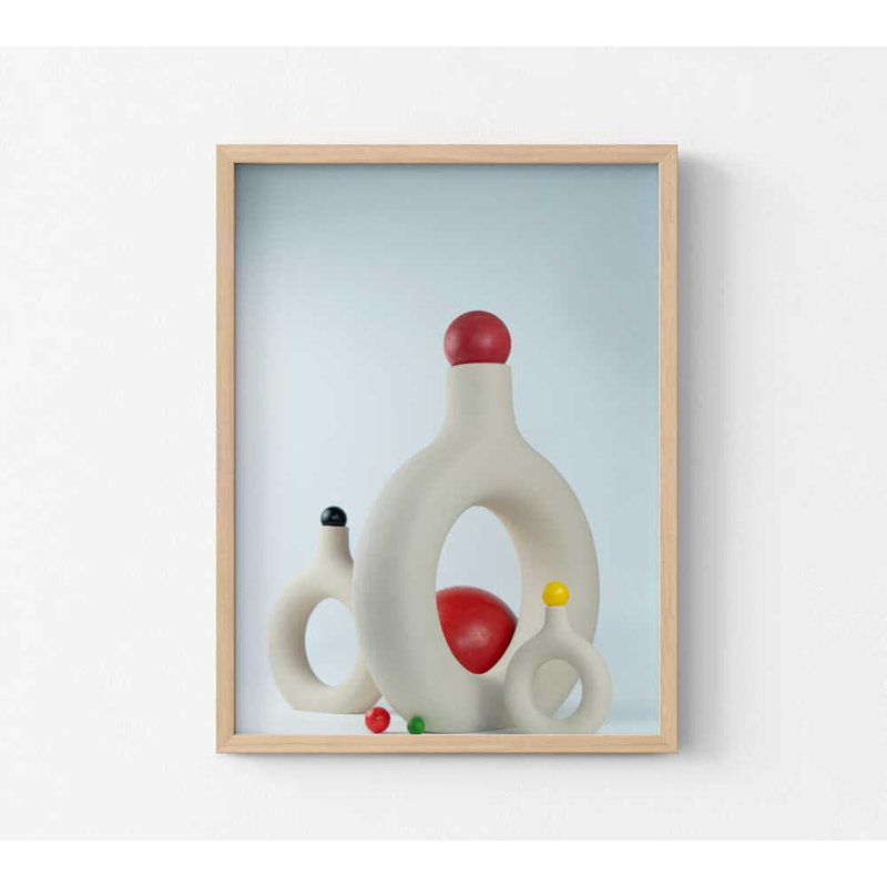 Reproduction de photo de nature morte moderne: Art minimaliste, H 5 po x l 7 po, Impression encadrée sans passe-partout