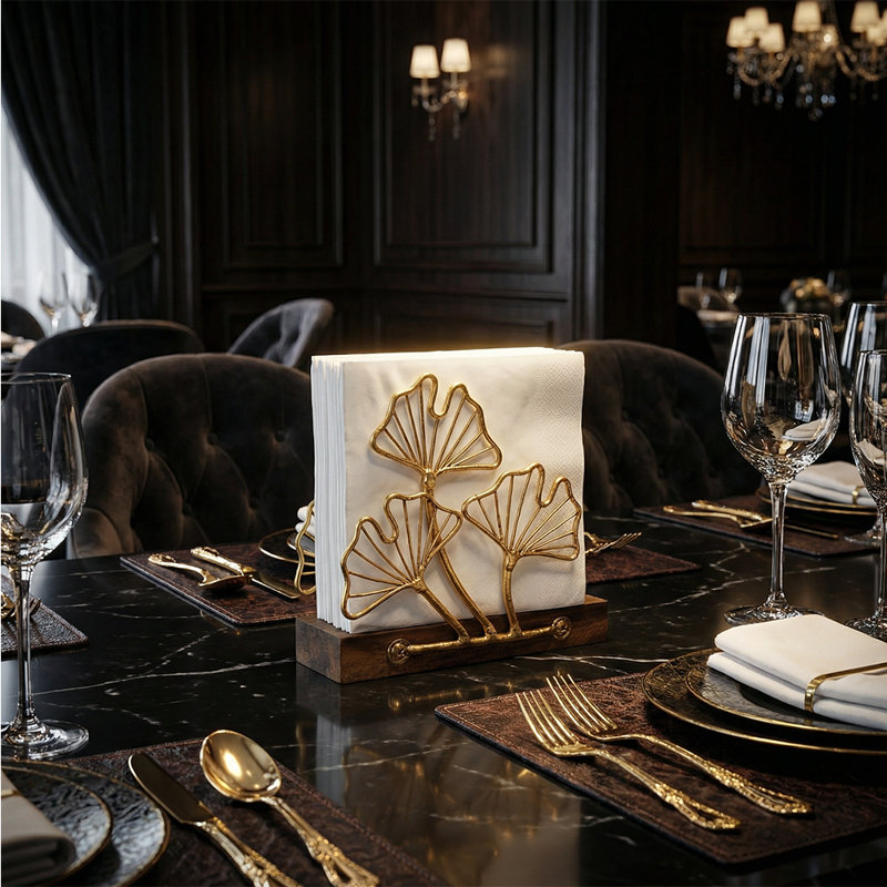 Ginkgo Standing Napkin Holder