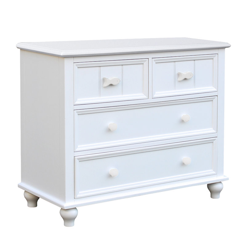 Remer 44 " W 4 - Drawer Dresser, White