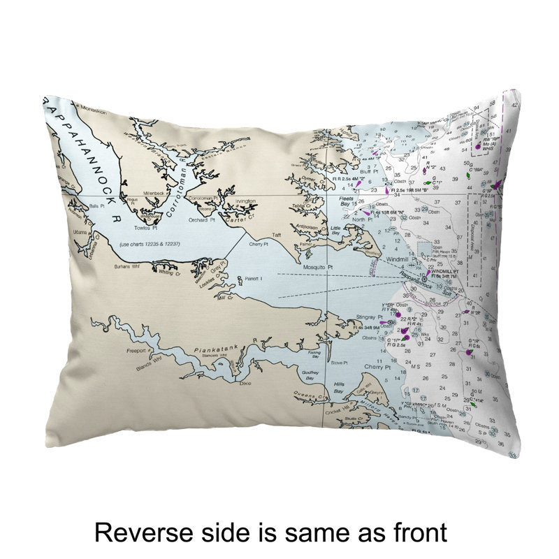  Housse de coussin rectangulaire d'extérieur Chesapeake Bay, Va