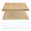 Table basse polyvalente rectangulaire avec plusieurs fonctionnalités pour différentes pièces