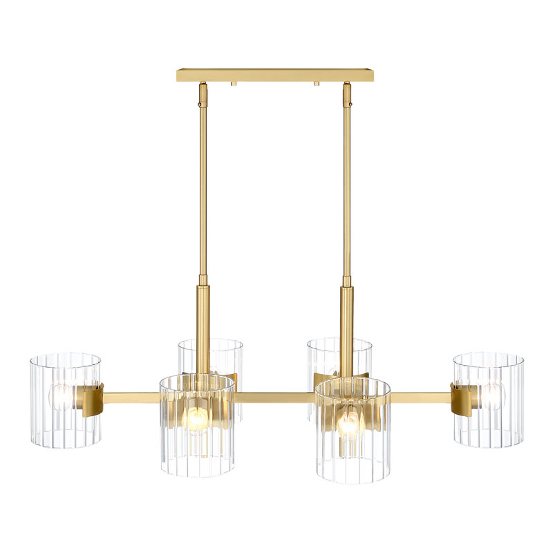 Luminaire suspendu cylindrique à 6 lumières Merrillville