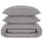 Renze Microfiber 250 TC Reversible Stripe Duvet Cover Set with Pillowcases-1562459159-1562459155