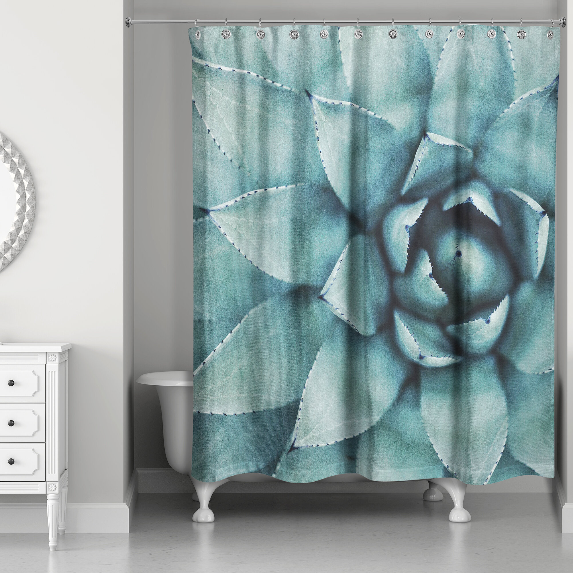 Dakota Fields Floral Single Shower Curtain Wayfair