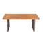 Table de salle à manger en bois gris avec table et banc