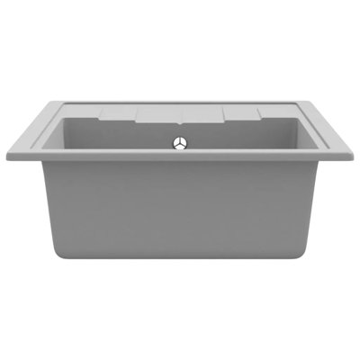 Belfry Kitchen Austin 440mm W Single Bowl Stone Kitchen Sink with 1 Faucet Hole
