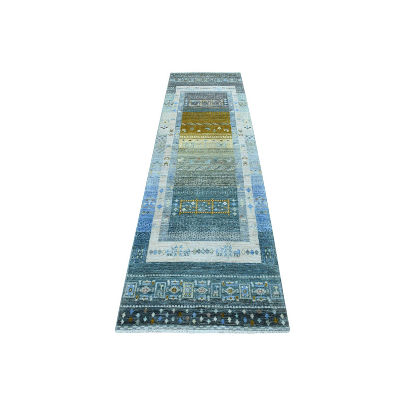 Tapis brun clair en laine noué à la main 2 pi 7 po x 9 pi 6 po Kashkuli Gabbeh E8CF1A8D8054216B3DEAD960B5ADBE2