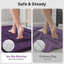 Ensemble de tapis de salle de bain en chenille violette, 2 pièces, 43 x 61 cm + 51 x 81 cm-1739868663