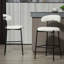 Tabourets de bar en tissu Teddy-1935614068