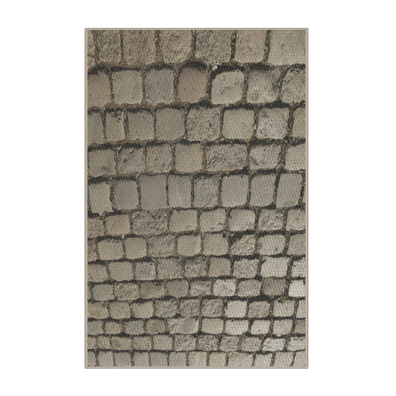 Vert abstrait/jaune/Tapis décoratif orangé, Rectangle 5 pi x 8 pi