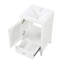 Meuble-lavabo de 20 po avec lavabo et porte en verre à fermeture douce-1031439351