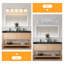 Luminaire de salle de bain moderne 5 lumières au-dessus du miroir, lumières de meuble-lavabo chromées, abat-jour en verre blanc laiteux, douille E26 (ampoules non incluses)-2116370056-2116370061-2137335960