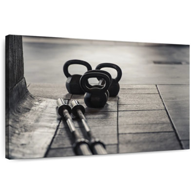 Haltères de gymnastique et kettlebells