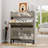 Shoe Storage Cabinet with 2 Flip Drawer & Top Drawer, Adjustable Shoe Rack for Entryway-1608414407