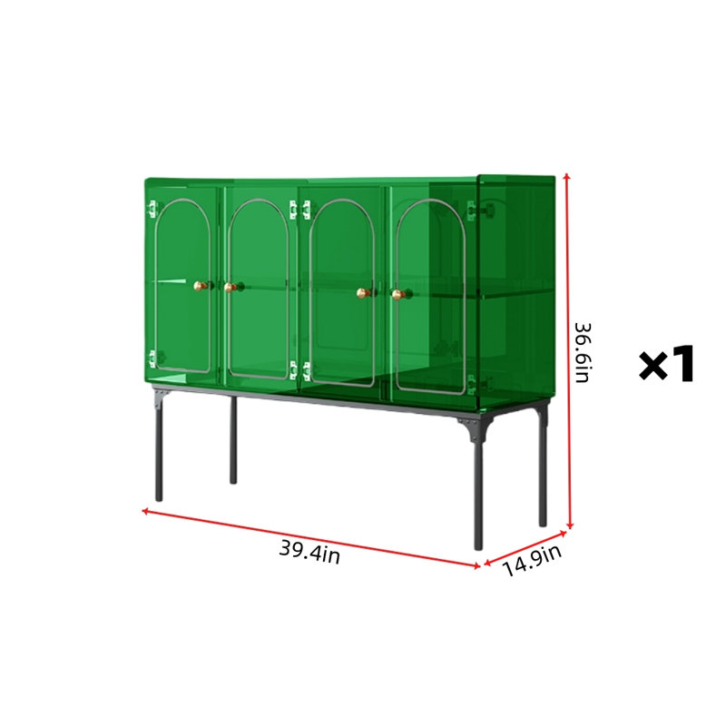 Armoire d'appoint luxueuse de style italien, Vert