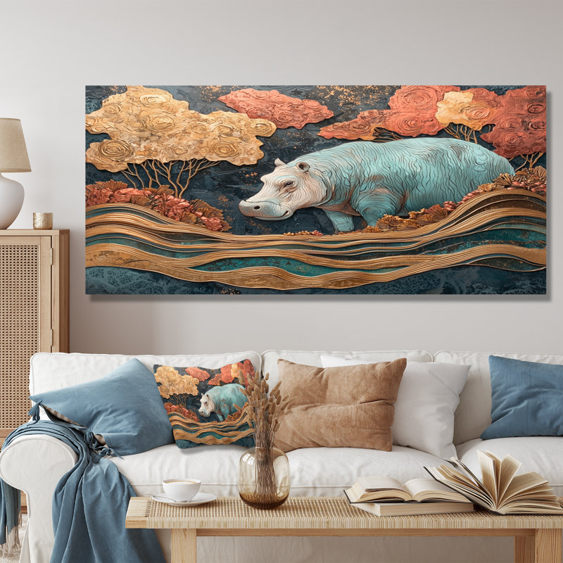 Gutirrez - Animals Wall Art, H 28 po x l 60 po, Toile tendue, Ne s'applique pas