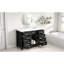 Meuble-lavabo 48 po noir, lavabo inclus, 2 portes à fermeture en douceur, 8 tiroirs et structure en pin, plateau en résine, poignées en aluminium, dispositif de basculement, pieds réglables pour une armoire de taille moyenne, fermeture