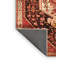 Tapis oriental rouge / noir / beige tissé à la machine-76021847