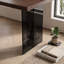 Bureau de direction moderne 70,87 "avec base à piédestal géométrique, bureau à grain de bois épais de 2,05" et œillet à câble, grand bureau d'écriture pour bureau personnel