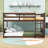 Twin Over Twin Wood Floor Bunk Bed-1366247911